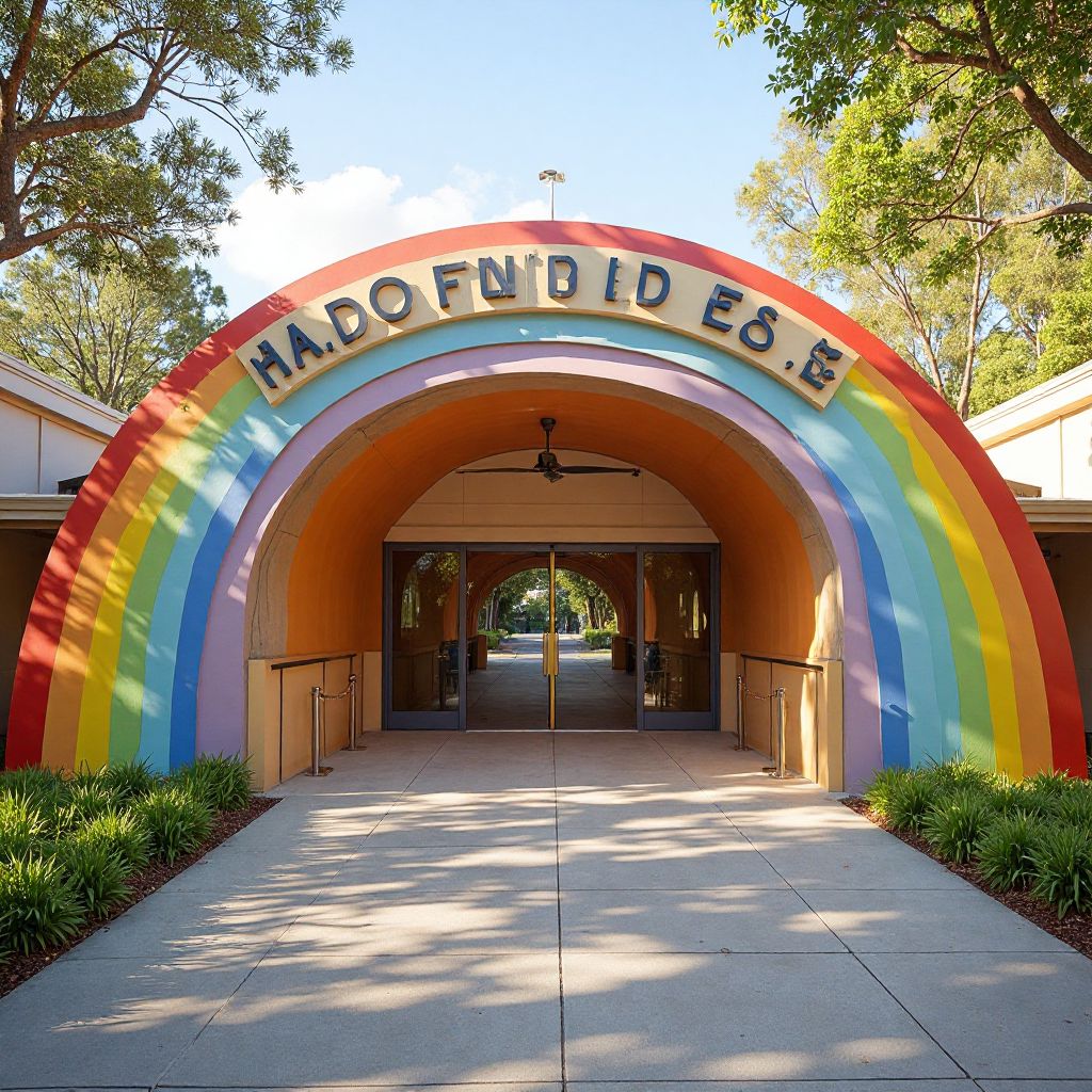 SmileLand Kids facility exterior with colorful entrance